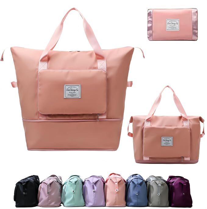 Large Capacity Foldable Travel Bag, Expandable lightweight Carry on Bag