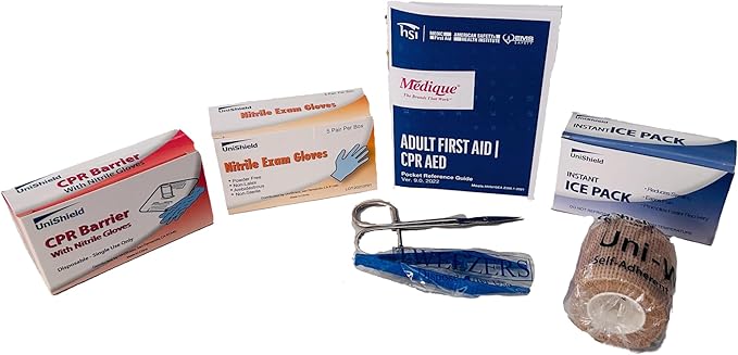 3-Shelf Metal 1st Aid Cabinet Class A, Large Capacity First Aid Wall Mount