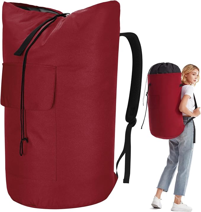Extra Large Laundry Bag 115L, College Dorm Room essentials, Laundry Backpack Bag
