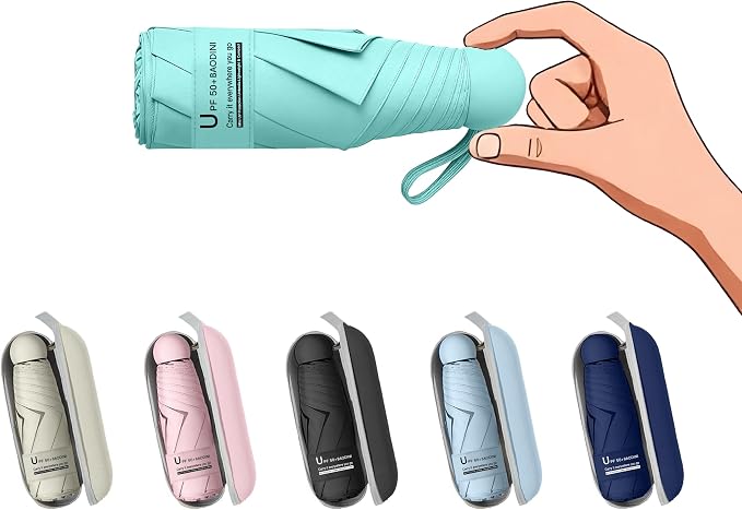 BAODINI Travel Mini Umbrella for Purse