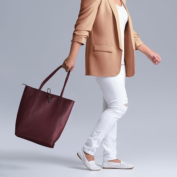 Italian Calf Leather Tote for Women