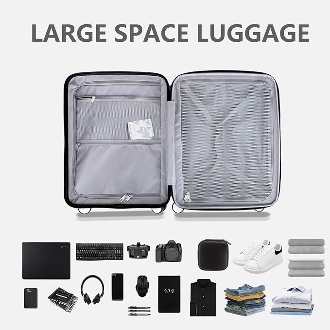28 Inch Luggage with Spinner Wheels, Lightweight Expandable PC Hardside Large