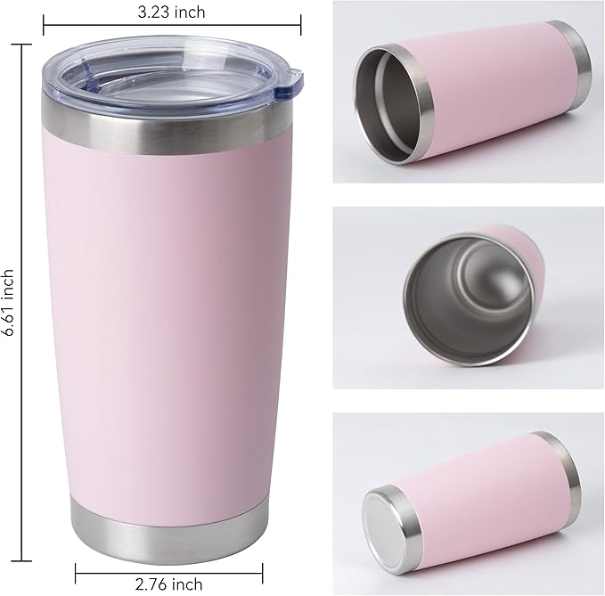 HASLE OUTFITTERS 20oz Stainless Steel Tumblers Bulk, Insulated Travel Cup