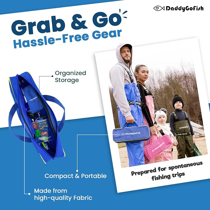 DaddyGoFish Kids Fishing Pole