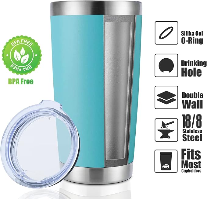 DOMICARE 20oz Stainless Steel Tumbler Bulk