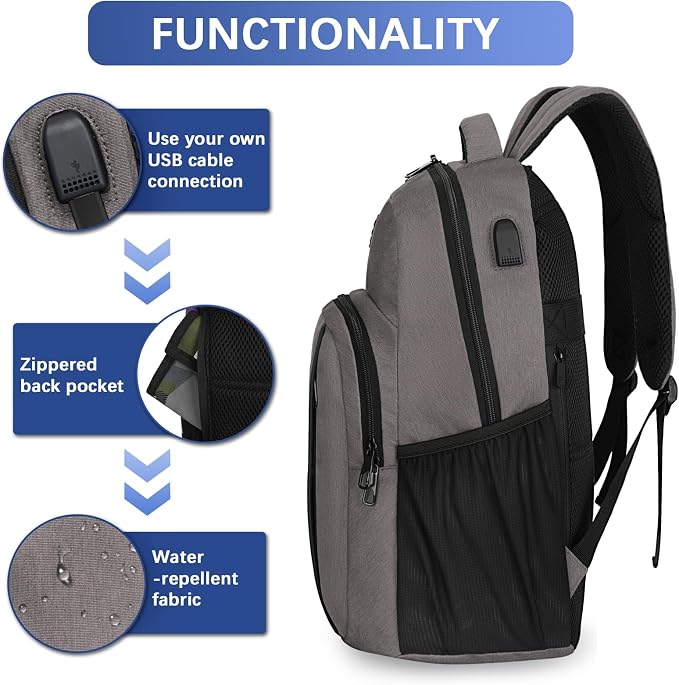 LARIPOP Extra Large Backpack, 17.3 Inch Business Laptop backpack