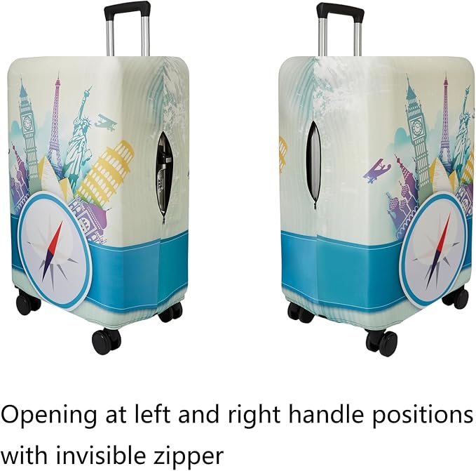 WUJIAONIAO Travel Luggage Cover Baggage Suitcase Cover Protector Skins 18-32