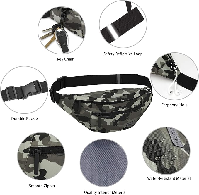 MAXTOP Large Crossbody Fanny Pack