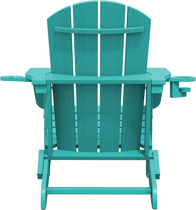 SERWALL Adirondack Chair with Cup Holders