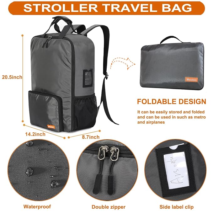 Mactso Stroller Travel Bag Compatible