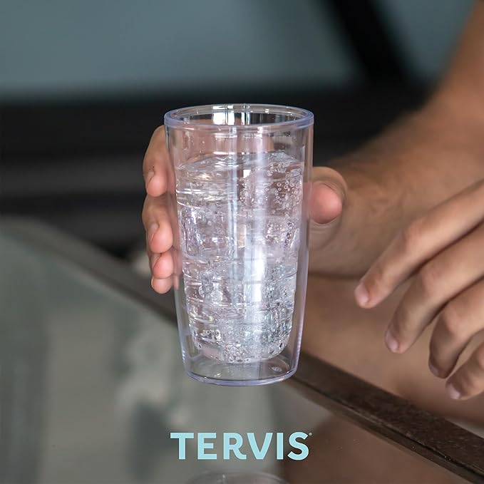 Tervis Tropical Animal Collection Made in USA Double Walled Insulated Tumbler Travel Cup Keeps Drinks Cold & Hot, 16oz, Turtle
