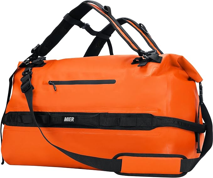 MIER Large Waterproof Duffel Bag Rolltop Dry Backpack Duffle Bags