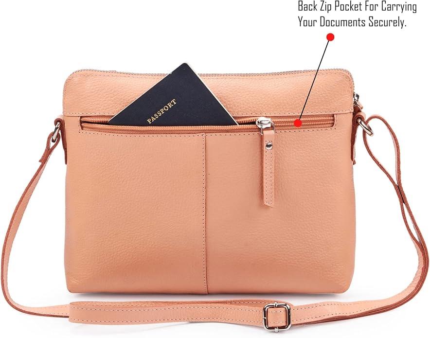 Wise Owl Accessories Small Soft Pebbled Real Leather Crossbody Handbags Purses