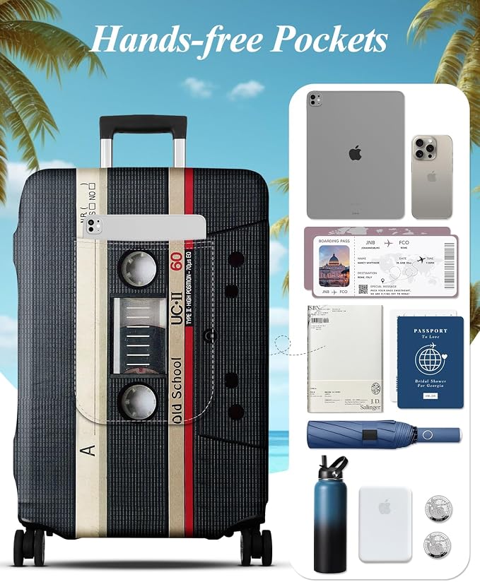 Slohif Luggage Cover for Suitcase Tsa Approved Protector