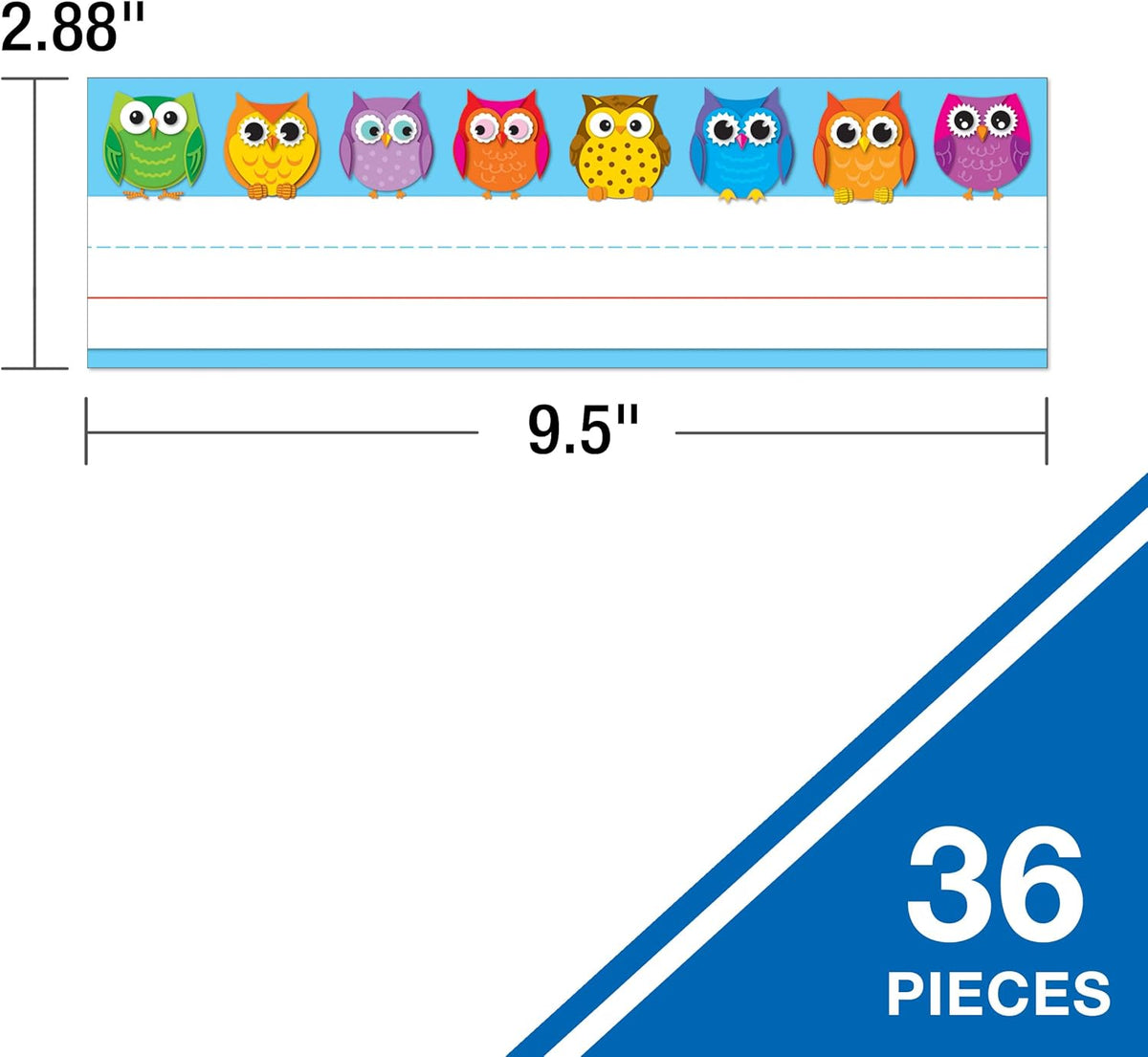 Carson Dellosa 36PC Owl Name Labels For Kids, Tags for Labeling Classroom, School Supplies, Chalkboard, Desk Organizer and Locker Organization Teacher Decor