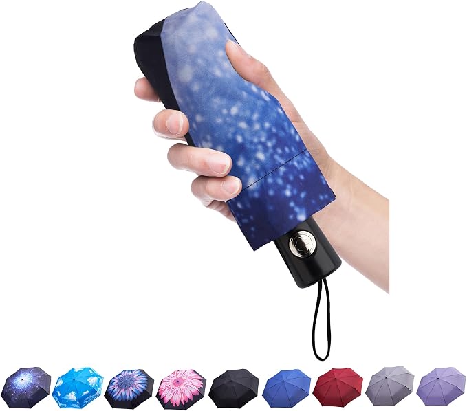 Goothdurs Automatic Mini Travel Windproof Umbrella Compact Auto Open/Close