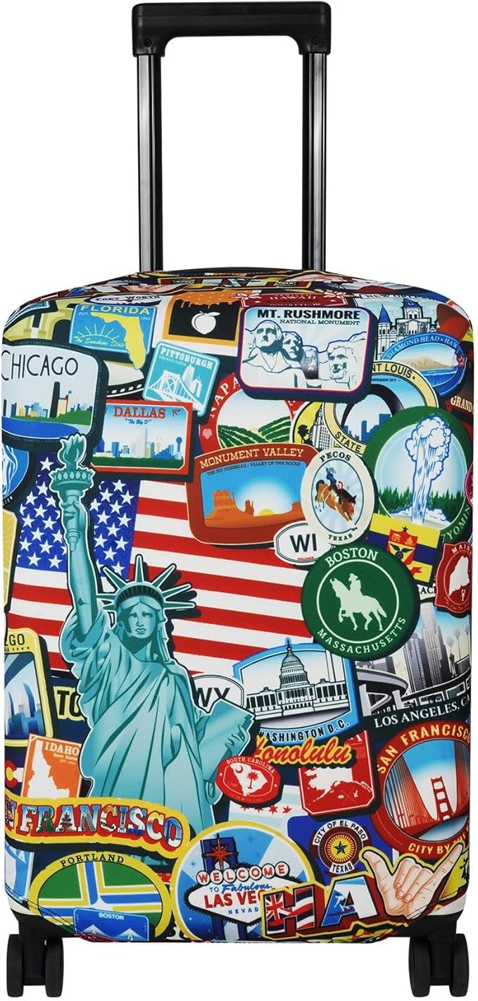 Explore Land Travel Luggage Cover Suitcase Protector Fits 18-22 Inch Case