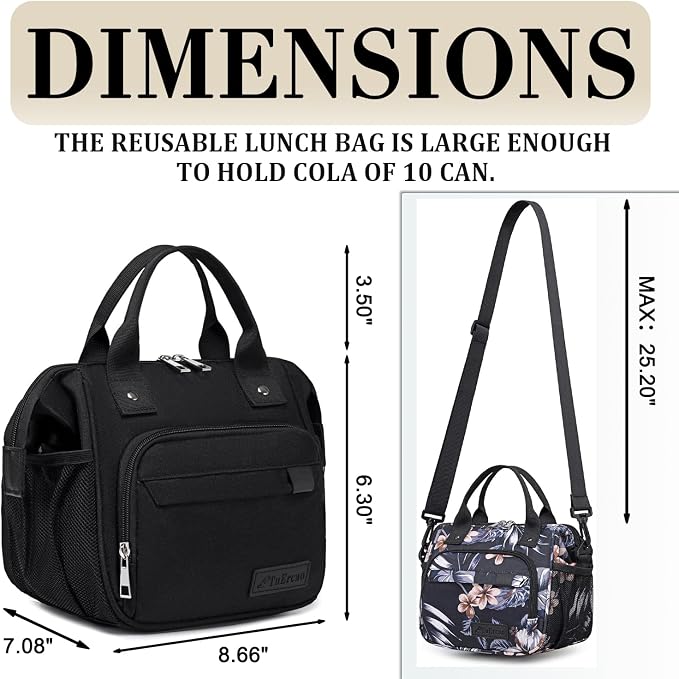 Small Lunch Bag Lightweight Insulated Lunch Box
