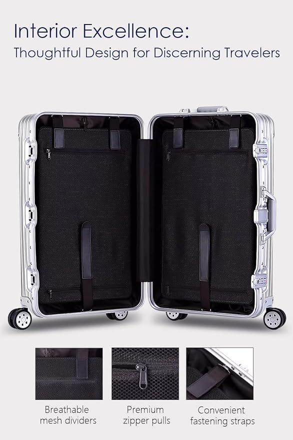 28 Inch All Aluminum Checked in Luggage
