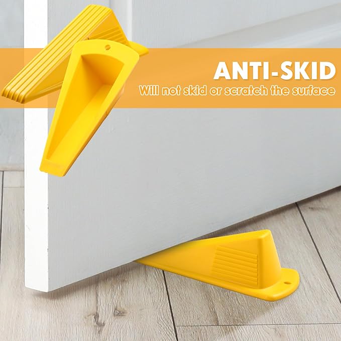 Frienda 12 Pcs Jumbo Door Stoppers Heavy Duty Door Stopper Tall up to 2inch