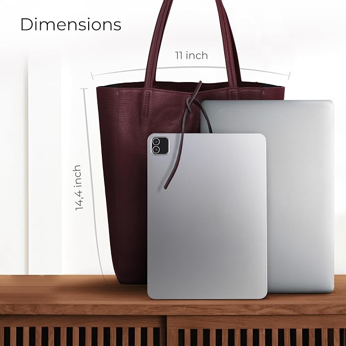 Italian Calf Leather Tote for Women