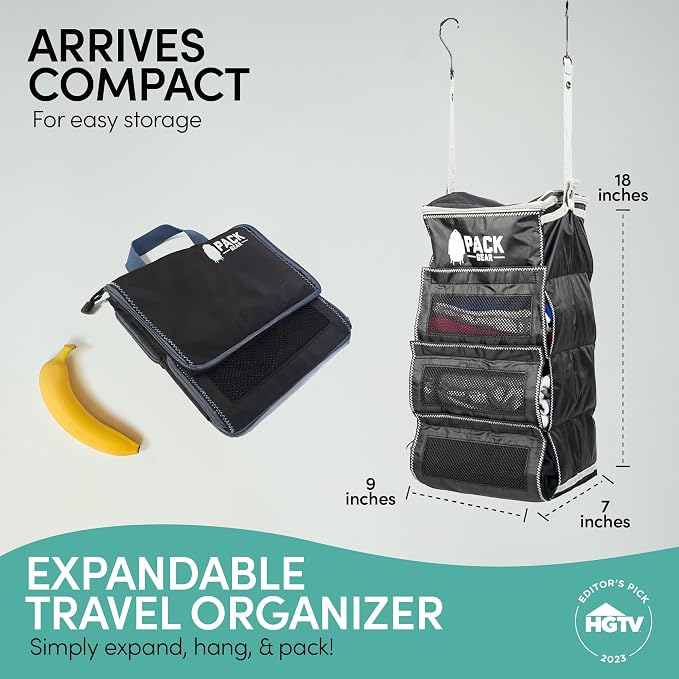 Pack Gear Hanging Luggage Organizer
