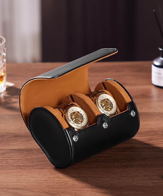 Homde Travel Watch Box Leather: Traveling Case