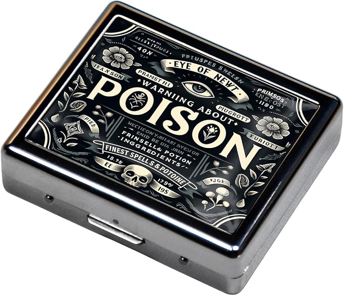 Cute and Portable Metal Pill Organizer – 8 Compartments, Elegant Chrome Finish
