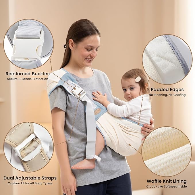 Baby Carrier Newborn to Toddler, Baby Sling Carrier, Toddler Carrier 25-60 lbs