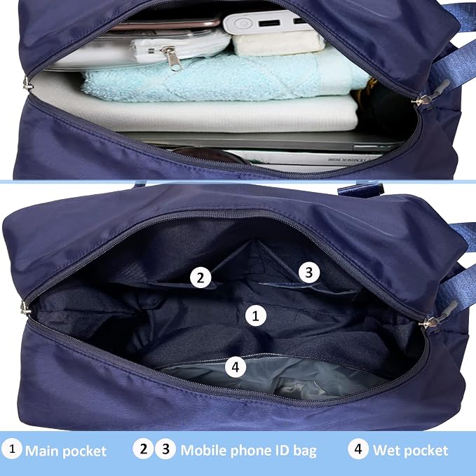 Travel Duffle Bag, Waterproof Sport Tote Gym Bag