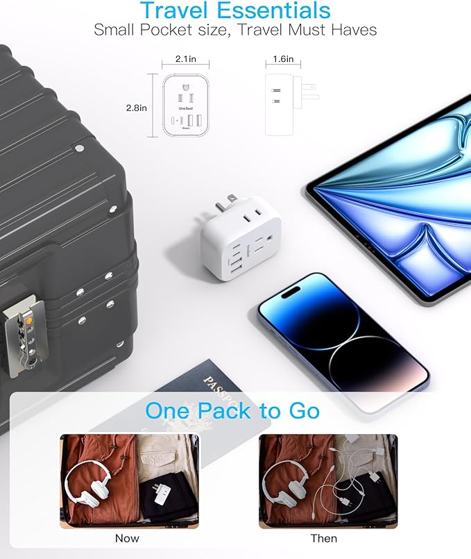 Travel Cruise Ship Essentials, Travel Plug Adapter