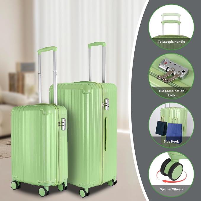 Carry-on 20 Inch and 28 Inch Square Thickened ABS+PC Hard Shell luggage
