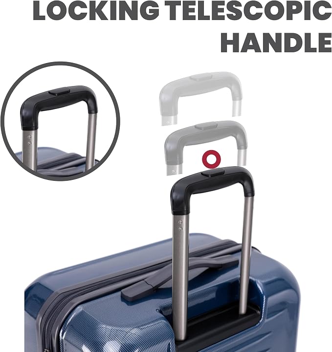 Spyder Rails 25 Inch Medium Expandable Hardside Upright Suitcase