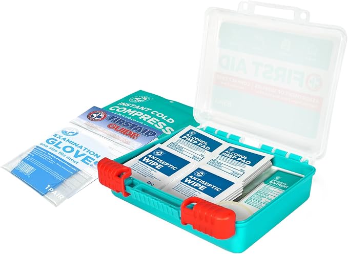 Be Smart Get Prepared 85 Piece First Aid Kit: Clean, Protect Minor Cuts