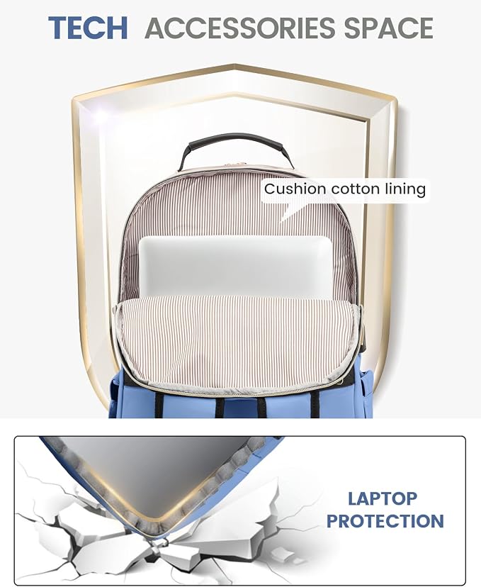 LOVEVOOK Laptop Backpack Purse for Women, Work Business Travel Computer Bags