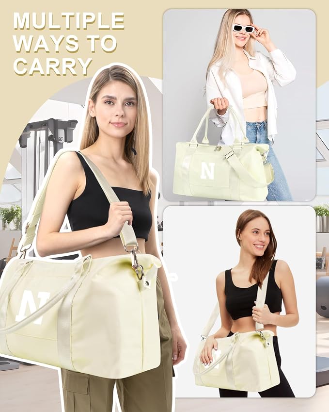 Initial Travel Duffel Bag Sports Gym Bag