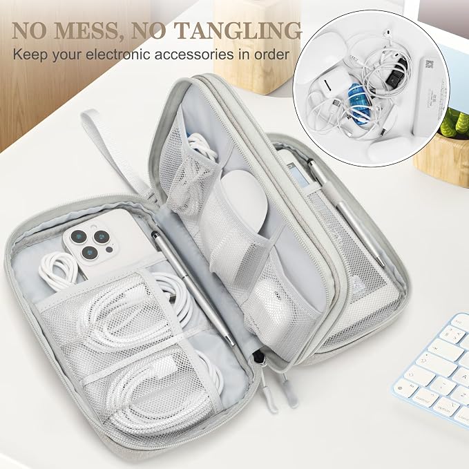 FYY Electronic Organizer, Large Travel Cable Organizer Bag Pouch Electronic