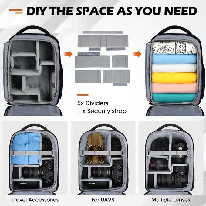 SDYSM Camera Bag Backpack Professional