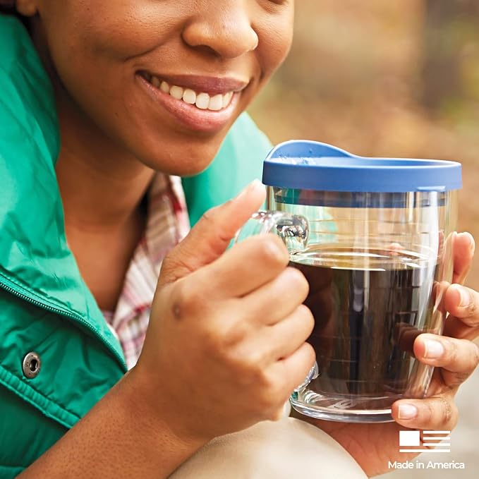 Tervis Tropical Animal Collection Made in USA Double Walled Insulated Tumbler Travel Cup Keeps Drinks Cold & Hot, 16oz Mug, Turtle
