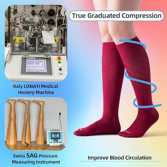 4 Pairs Light Compression Socks
