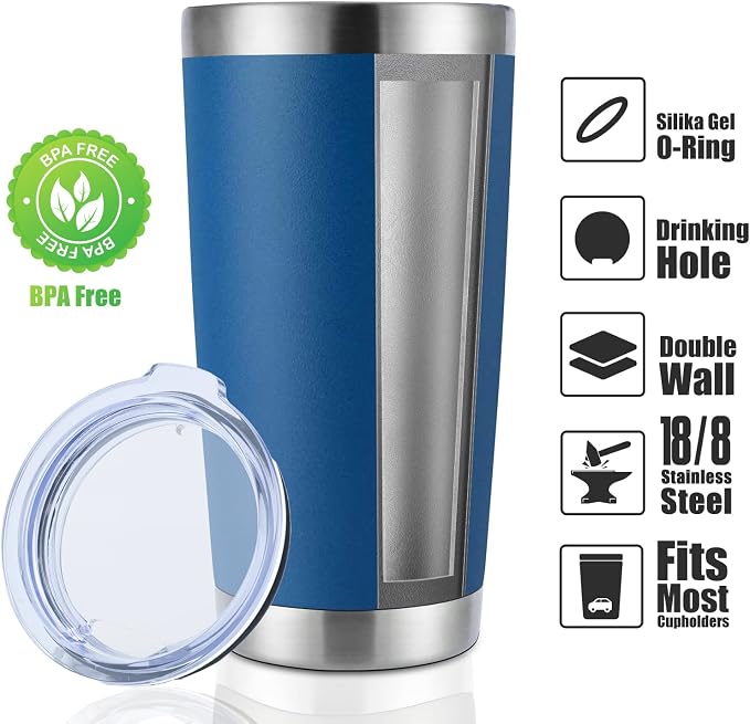 DOMICARE 20oz Stainless Steel Tumbler Bulk