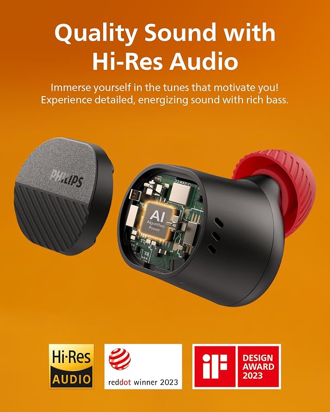 PHILIPS TAA5508 Wireless Earbuds, True Wireless Headphones