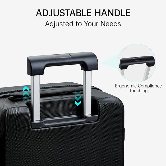 MILADA 2 Piece Luggage Sets, Suitcases