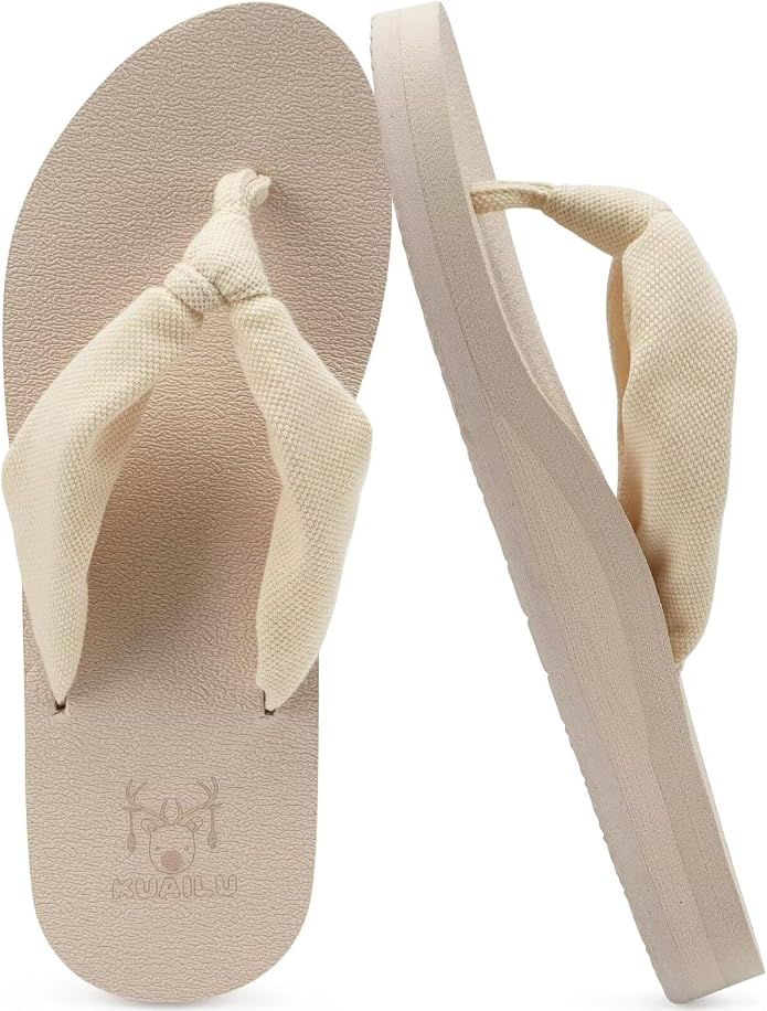 KuaiLu Flip Flops for Women