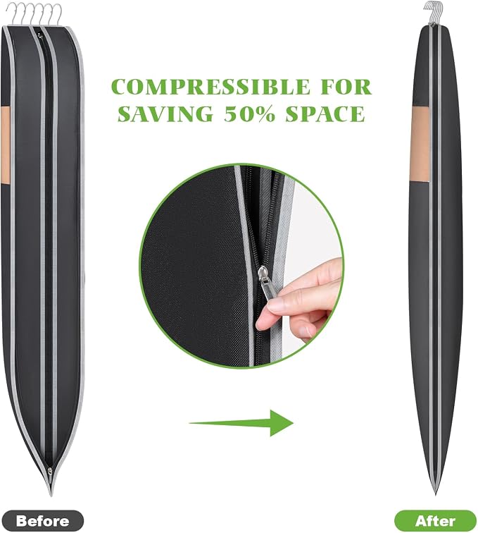KEEGH Space Saving Hanging Garment Bag