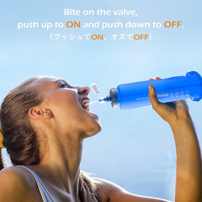TRIWONDER TPU Collapsible Flask BPA-Free Soft Folding Water Bottles
