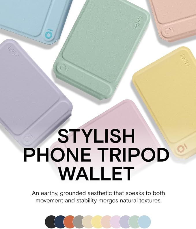 MOFT Phone Tripod Wallet for iPhone, Mulit-Angles, Lightweight & Portable Phone