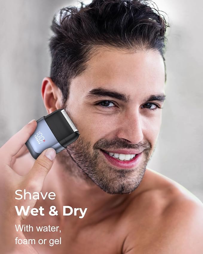 Foil Shavers for Men, Mini Electric Razors for Close Shaving Face