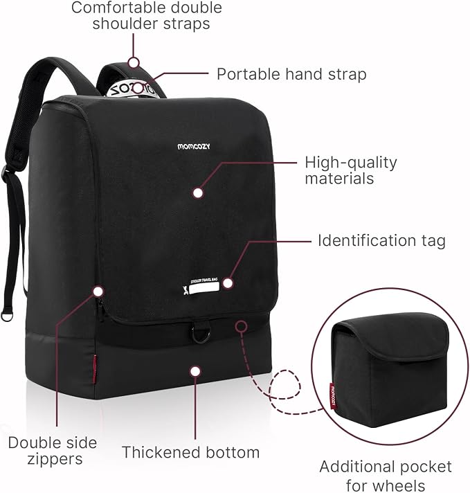 Momcozy Stroller Travel Bag for Airplane | Suit ClickGo Stroller | Compatible