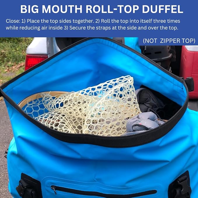 Malo'o Waterproof Dry Bag Duffel 40L/60L/100L, Roll Top Duffel Keeps Gear Dry